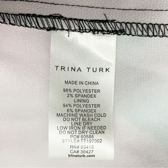 NWT Trina Turk Sleeveless Floral Midi Dress Pink Red Black Size 0 Wedding Guest - Picture 13 of 15